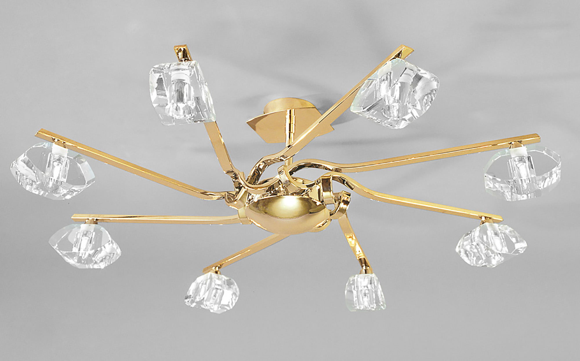 Alfa French Gold Ceiling Lights Mantra Semi Flush Fittings